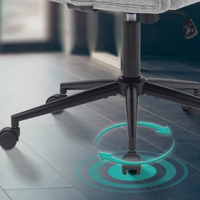 Cadeira de Escritório Kingman Cinza Claro