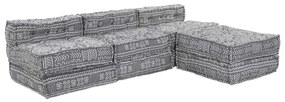 vidaXL Almofada 4 pcs Cinzento-claro 70 x 70 x 54 cm Poliéster