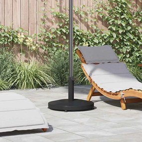 vidaXL Base de Guarda-sol Externo Preto 48 x 48 x 32 cm Aço, Concreto