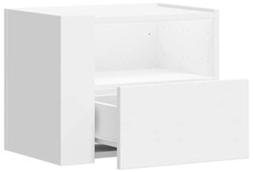 Mesa de cabeceira de parede 45x30x35 cm branco