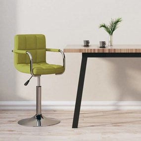 vidaXL Banco de bar tecido verde