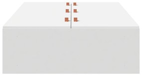 Estrado de cama com arrumação vidaXL Branco 75x190 cm