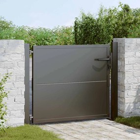 vidaXL Portão de Jardim Preto 100 x 100 cm Aço com Revestimento em Pó