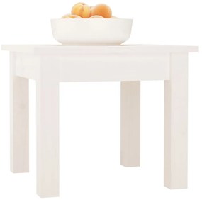 Mesa de centro 35x35x30 cm pinho maciço branco