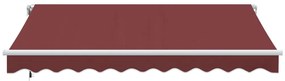 Toldo retrátil automático 300x250 cm bordô