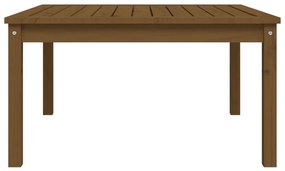 Mesa de jardim 82,5x82,5x45 cm pinho maciço castanho-mel
