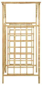 Pérgola jardim p/ caixotes duplos madeira de pinho impregnada