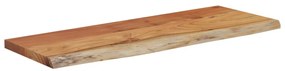 Prateleira de parede retangular 50x20x3,8 cm acácia maciça