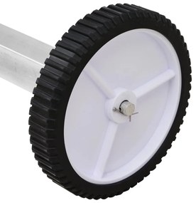 Enrolador para cobertura de piscina com base em aço inoxidável