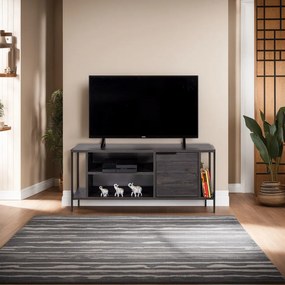Móvel TV Bond – Castanho Escuro/Preto – 120 cm x 48 cm x 35 cm