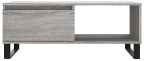 Mesa de centro 90x50x36,5 cm derivados madeira cinzento sonoma