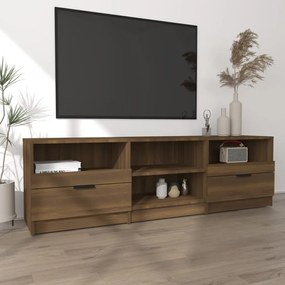 Móvel de TV 150x33,5x45cm madeira processada cor carvalho castanho