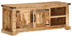 vidaXL Móvel de TV 110x35x45 cm madeira mangueira áspera maciça