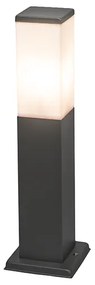 LED Candeeiro de poste exterior inteligente cinzento escuro 45 cm incl. Wifi P45 - Malios Moderno,Design