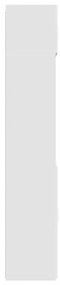 Armário de arrumação 70x42,5x225 cm derivados de madeira branco