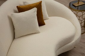 Sofá de 3 Lugares Eses – Creme (255 cm) | Luxo e Conforto