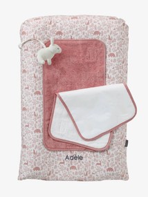 Colchão de mudas + 2 tapetes de mudas, Na Floresta rosa-velho