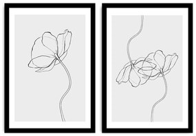 Pintura Decorativa em MDF com Moldura 2Psctcız-008 – Multicolor – 36 x