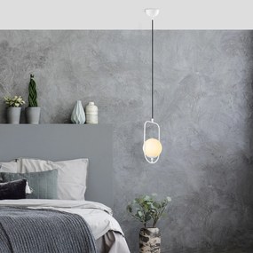 Candeeiro de Teto Skew – Branco – 20 cm Largura, Altura Máx 171 cm, Al
