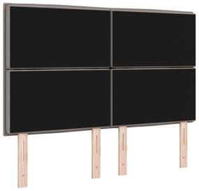 Cabeceira Design Lines Taupe 140 cm Tecido