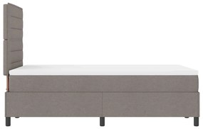 Cama Box com colchão e luz LED na cor taupe, 120 x 200 cm