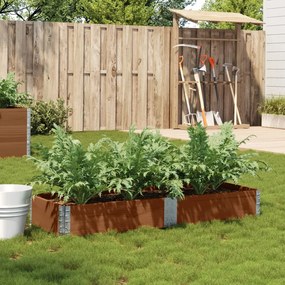 vidaXL Vaso/floreira para jardim 150x50 cm pinho maciço castanho