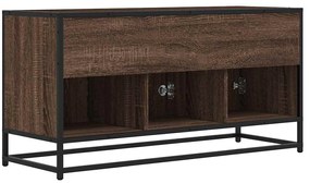 Móvel p/ TV 100x35x50 cm deriv. madeira/metal carvalho castanho