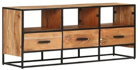 Móvel de TV 110x30x45 cm madeira de acácia maciça