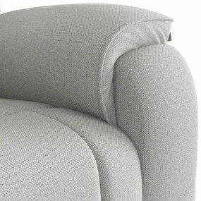 Cadeira de massagem reclinável tecido cinzento