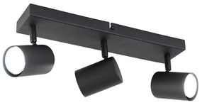 LED Candeeiro de teto inteligente preto retangular incl. 3 Wifi GU10 - Jeana Moderno