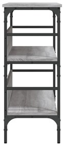 Mesa consola 100x32x75 cm derivados de madeira cinzento sonoma