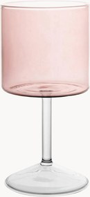 Copos de vinho em vidro borossilicato Daylight Pink, conjunto de 2