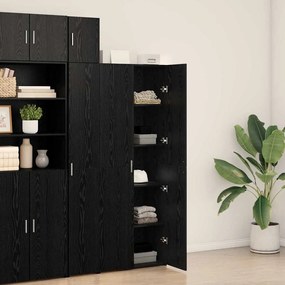 Highboard Carvalho Preto 70x42.5x185 cm Madeira Engenharia