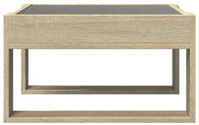 Mesa de centro luzes LED Infinity 50x53x30 cm carvalho sonoma