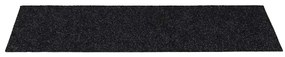 Tapetes de escada adesivos 30 pcs 60x25 cm retangular preto