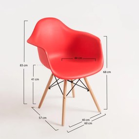 Cadeira Dau - Vermelho