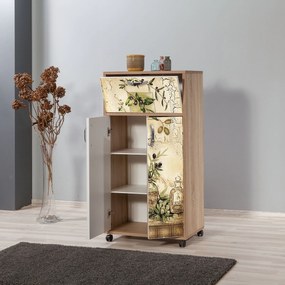 Armário Multiusos Kiler – Carvalho Sonoma – 60x116x36 cm