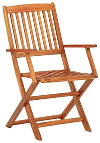 11 pcs conjunto de jantar para jardim 220x90x75cm acácia maciça