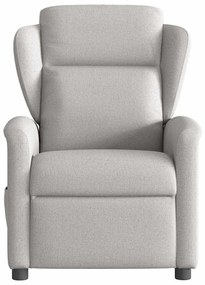 Cadeira de massagem reclinável tecido cinzento