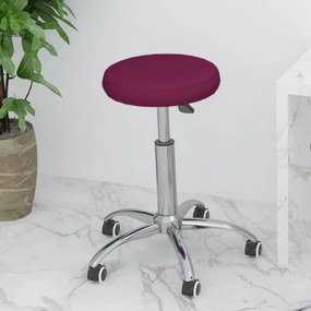 vidaXL Cadeira de escritório giratória couro artificial roxo