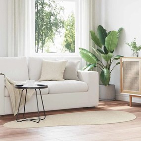 vidaXL Tapetes de área HUARTE Bege 100 x 200 cm Poliéster