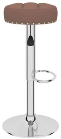 Bancos de bar 2 pcs tecido castanho