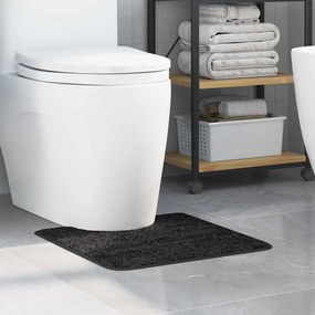 Tapete de Banho U-Shaped Cinza Escuro 50x50 cm Polipropileno Antiderrapante