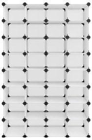Sapateira 93x36,5x140 cm PP transparente