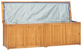 Caixa para jardim 175x50x55 cm madeira de teca maciça