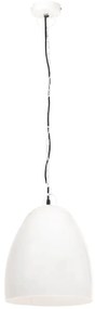 Candeeiro teto industrial redondo 25 W 42 cm E27 branco