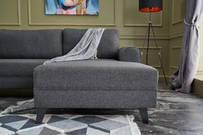Sofá-Cama de Canto Belen – Antracite – 300x78x202 cm