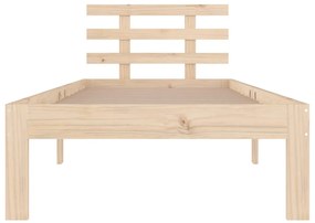 Estrutura de cama 100x200 cm madeira maciça