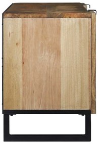 Armário de TV , 105 x 33,5 x 46 cm, feito de madeira de mangueira e ma