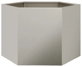 Vaso floreira de jardim hexagonal 69x60x45cm resistência ao aço